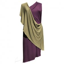 Asymmetric Jersey Dress- plus size