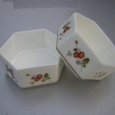 CROWN DERBY Posies MMV SZLACHETNIE PORCELANOWE DWA