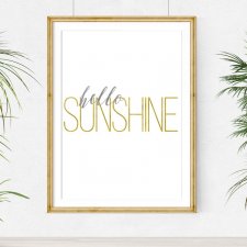 plakat hello SUNSHINE..A3