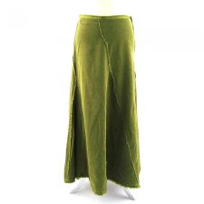 długa zielona sztruksowa spódnica S/M
