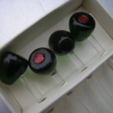 oryginalne szklane oliwki do podawania oliwek zestaw czterech