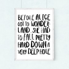 PLAKAT–Before Alice got to Wonderland...A3