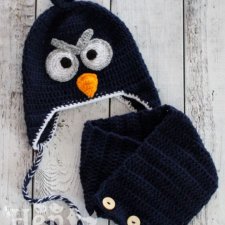Angry Birds - czapka + komin 4-5 lat