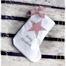 WHITE CHRISTMAS skarpeta- cottage home vintage & retro