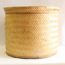 Duży koszyk osłonka z bambusa