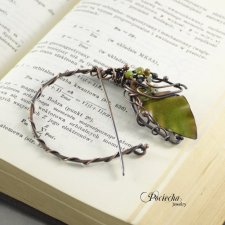 Circle leaf - broszka do swetra lub szala