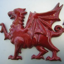 ceramika artystyczna Big red dragon