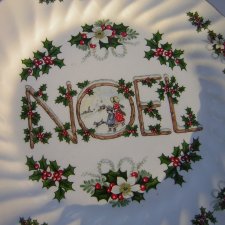 Noel duży porcelanowy talerz użytkowy dekoracyjny okolicznościowy
