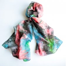 Exclusive silk scarf handmade
