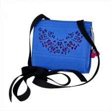 Filcowa torebka dla dziewczynki - niebieska