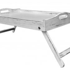Taca -  stolik do łóżka - pod laptopa drewniana styl Shabby