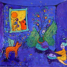 Chagallowskie inspiracje ilustracja