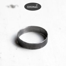 OBRĄCZKA UNEVEN - srebro