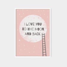 To the moon and back II | plakat A3