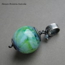 Zawieszka Lazurowy lampwork