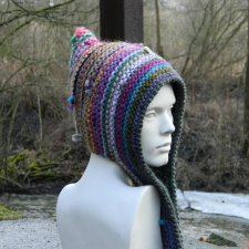 CZAPA ETNO ELF 100% WEŁNA