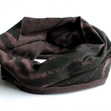 wzorzysty komin vintage szal