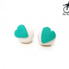 Nakrętki na TWOJE wentylki  SeRdUsZkA miętowe   prezent  od Pana Pompki