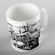 Kubek z Tramwajem do wyboru kolor rączki :)
