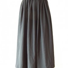 SALE Czarna maksi z koronkowym pasem