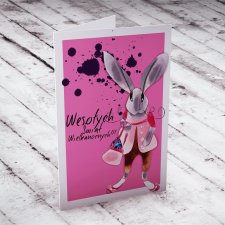 Wielkanocna Karteczka z Zajacem
