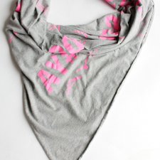 chusta vintage PRINTY z nadrukami BAWEŁNA