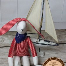Marynarski królik - czerwony