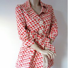 Płaszczyk retro w serduszka