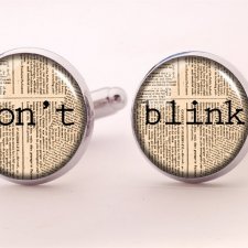 Don't blink - spinki do mankietów - Egginegg
