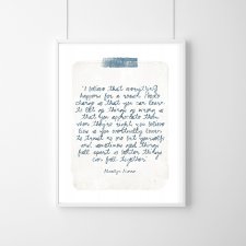 PLAKAT Marilyn Monroe quote..A3