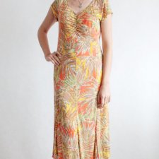 sukienka vintage maxi Kananga