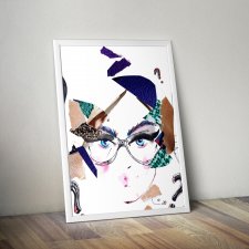 Grafika Dziewczyna w okularach