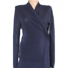 Sweter MASSIMO DUTTI granatowy