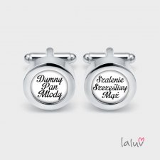 Ślubne spinki do mankietów DUMNY PAN MŁODY