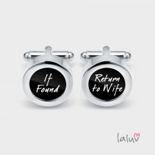 Ślubne spinki do mankietów RETURN TO WIFE