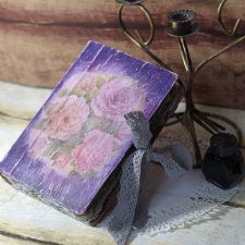 Unikalny malowany Album w stylu Vintage Retro PEONIE