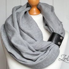 Komin LNIANY z zapinką - Pracownia Zolla