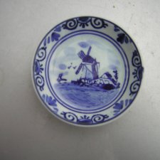Delft handpainted niewielki ręcznie malowany miniatura