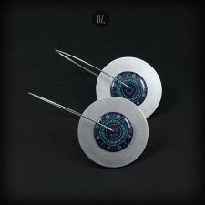 Circles Ocean Mandala XL - długie kolczyki