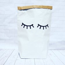Worek papierowy  torba papierowa zamknięte oczy - 60 cm
