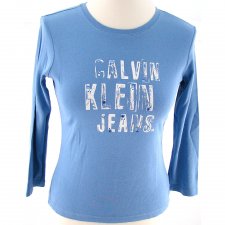 CALVIN KLEIN: niebieska bluzka XS/S