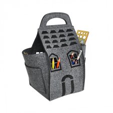 DOMEK XXL Z FILCU NA KREDKI - SZARY