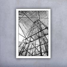 Plakat 100x70 cm FOTO - Architektura czarno-biała_02 - Łuk w Paryżu