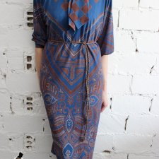 Sukienka vintage rozmiar z metki 42/XL