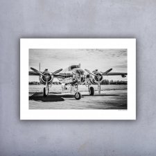 Plakat 100x70 cm FOTO - Samoloty czarno-biały_01