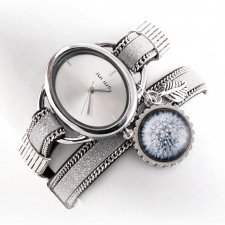Zegarek- bransoletka z dmuchawcem i łańcuszkiem