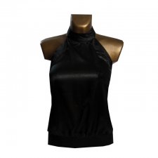 Nowy Elegancki Czarny Top Wieczorowy Czarna Bluzka 42 XL