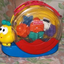 fisher price ślimak smakosz klocków