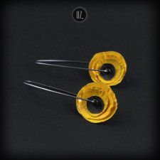 SUNFLOWERS - kolczyki słoneczniki - kwiaty