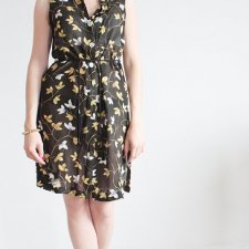 Zara sukienka vintage wiskoza